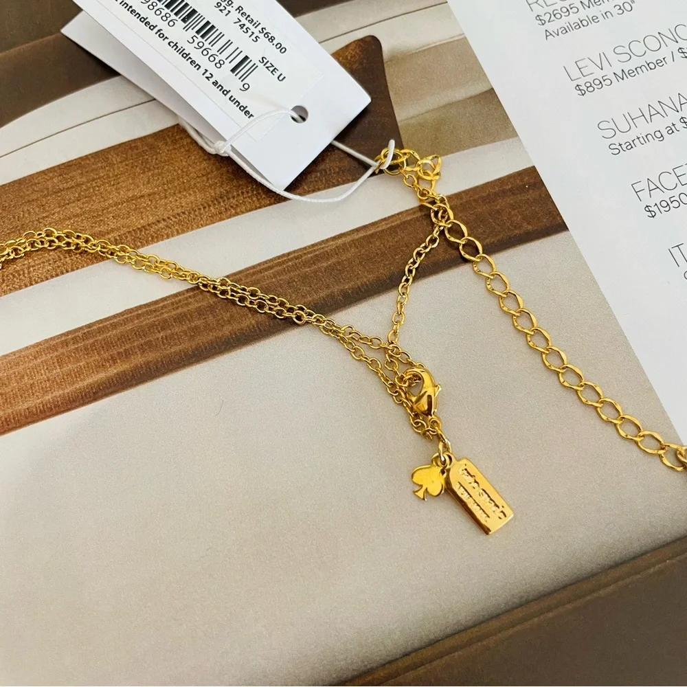 KATE SPADE NEW YORK PAVE‎ SMITTEN EMOJI PENDANT 16